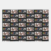 Naam Foto 29e Verjaardag Wrapping Paper (Voorkant 3)