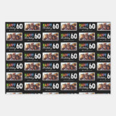 Naam Foto 60e Verjaardag Wrapping Paper (Voorkant 3)