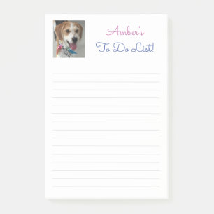Naam, foto en bericht aanpassen, gelinieerd, Vs 2 Post-it® Notes