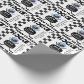 Naam Foto Leeftijd Jersey Nummer Sentiment Hockey Cadeaupapier (Hoek)