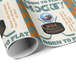 Naam Foto Leeftijd Jersey Nummer Sentiment Hockey Cadeaupapier