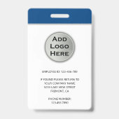 Naam Foto Logo QR-code Bedrijfsidentiteitskaart We Badge (Achterkant)