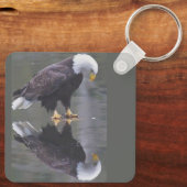 Naam, foto of logo Gefeliciteerd Amerika Sleutelhanger (Achterkant)