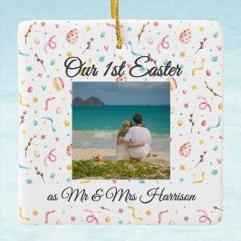 Naam Foto | Passen getrouwd houden onze eerste paa Keramisch Ornament