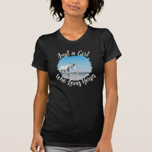 Naam Foto Sentiment Gewoon een meisje die van paar T-shirt