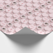 Naam Foto Tekst Sentiment Roze Coquette Boog Cadeaupapier (Hoek)