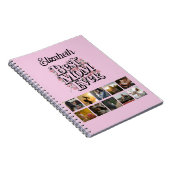 Naam Fotocollage Beste Moeder ooit Retro Typografi Notitieboek (Rechterzijde)