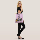 Naam Fotocollage Beste Moeder Ooit Schattige Aande Tote Bag (Op model)