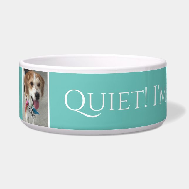 Naam/Fotostilte van de telefoon! Ik eet! Funny Lt. Voerbakje (Voorkant)