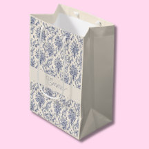 Naam Frans land Toile de Jouy Blauwe Patroon 