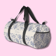 Naam Frans land Toile de Jouy Blauwe Patroon 