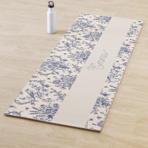 Naam Frans land Toile de Jouy Blauwe Patroon 