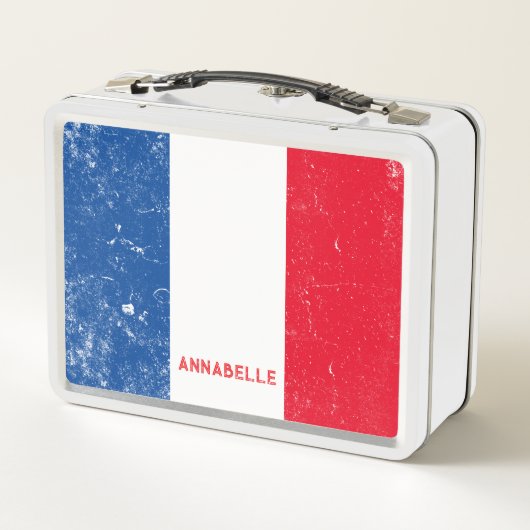 Naam Franse vlag Verpletterde Kijk School Aangepas (Achterkant)