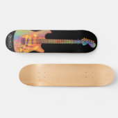 Naam Funky Electric Guitar Persoonlijk Skateboard (Horizontaal)