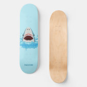 Naam Funny Shark Persoonlijk Skateboard (Voorkant)