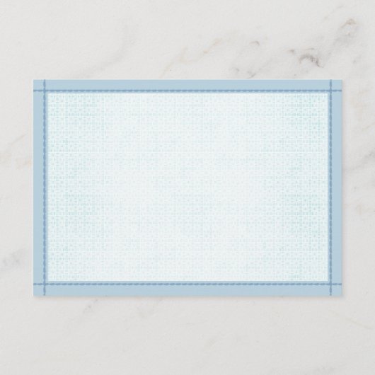 Naam Game Cute Brown Beer Boy Baby shower Game Informatiekaartje (Achterkant)