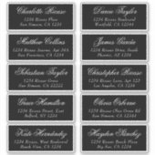 Naam gasten Adres Gepersonaliseerd verzendlabel Sticker (Voorkant)