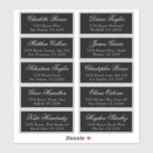 Naam gasten Adres Gepersonaliseerd verzendlabel Sticker (Vel)