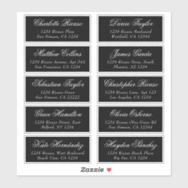 Naam gasten Adres Gepersonaliseerd verzendlabel Sticker