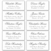 Naam gasten Adres Gepersonaliseerd verzendlabel Sticker (Voorkant)