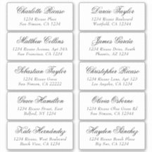 Naam gasten Adres Gepersonaliseerd verzendlabel