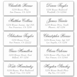 Naam gasten Adres Gepersonaliseerd verzendlabel Sticker