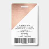 Naam geborstelde Metal Employee Photo Barcode Badge (Achterkant)