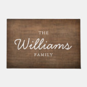 Naam gedrukte geweven textuur Welkom Deurmat (Voorkant)