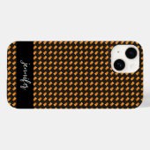 naam Geel en zwart patroon Case-Mate iPhone Case (Achterkant (horizontaal))
