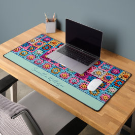  naam gehaakte Granny Square Bureaumat