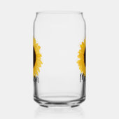 Naam Gele zonnebloem Blikvorm Glas (Rechts)