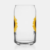 Naam Gele zonnebloem Blikvorm Glas (Links)