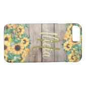 Naam Gele zonnebloem Case-Mate iPhone Case (Achterkant (Horizontaal))