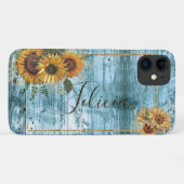 Naam Gele zonnebloem Case-Mate iPhone Case (Achterkant (horizontaal))