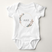 Naam Gepersonaliseerd Baby Romper (Voorkant)