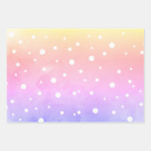 Naam Gepersonaliseerd Happy Birthday Cupcake/Polka Inpakpapier Vel (Voorkant 2)