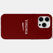 Naam Gepersonaliseerd Licht op Diep Rood Case-Mate iPhone Case (Achterkant (horizontaal))