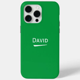 Naam Gepersonaliseerd Licht op Groen iPhone 15 Pro Max Hoesje