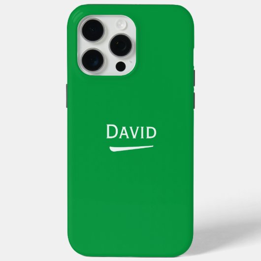 Naam Gepersonaliseerd Licht op Groen Case-Mate iPhone Case (Achterkant)