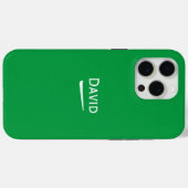 Naam Gepersonaliseerd Licht op Groen Case-Mate iPhone Case (Achterkant (horizontaal))