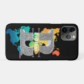 Naam Gepersonaliseerd Monogram Initiaal Zilveren L Case-Mate iPhone Case (Achterkant (horizontaal))