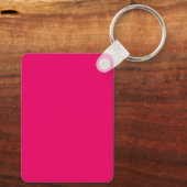 Naam Gepersonaliseerd Roze Sleutelhanger (Achterkant)