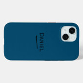 Naam Gepersonaliseerde Ocean Blue Case-Mate iPhone Case (Achterkant (horizontaal))