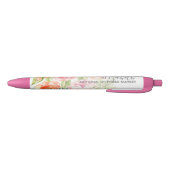 Naam geverfde Waterverf bloemen kalligrafie Zwarte Inkt Pen (Bodem)