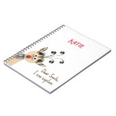 Naam, Gewatteerde rendier Peking Holiday Day Plann Notitieboek (Linkerzijde)