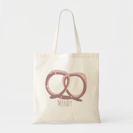 Naam gezouten pretzel Twist Tote Bag (Voorkant)