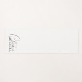 Naam Girly Script Wit Yogamat (Voorkant (horizontaal))