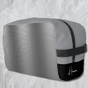 Naam    Glanzend metalen rastereffect mannelijk Toilettasje