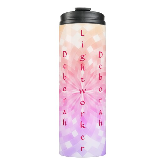 Naam glaswerker thermosbeker (Voorkant)