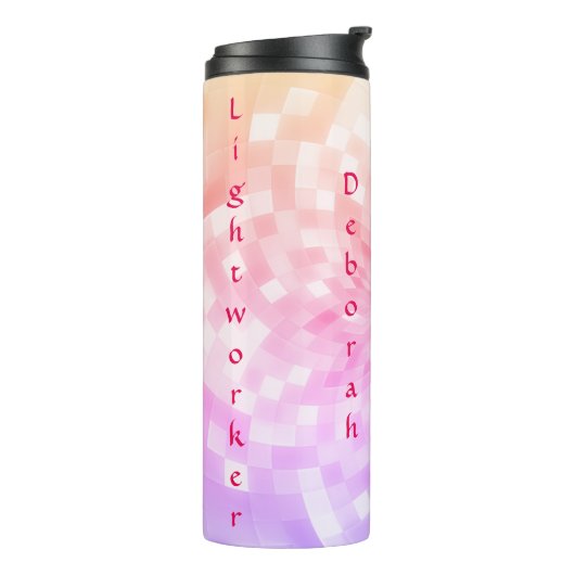 Naam glaswerker thermosbeker (Gedraaid links)